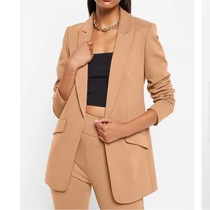 Express boyfriend blazer tan